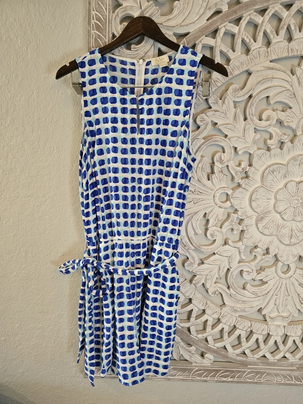Kate Spade New York Women’s Island Stamp Romper  Blue White M